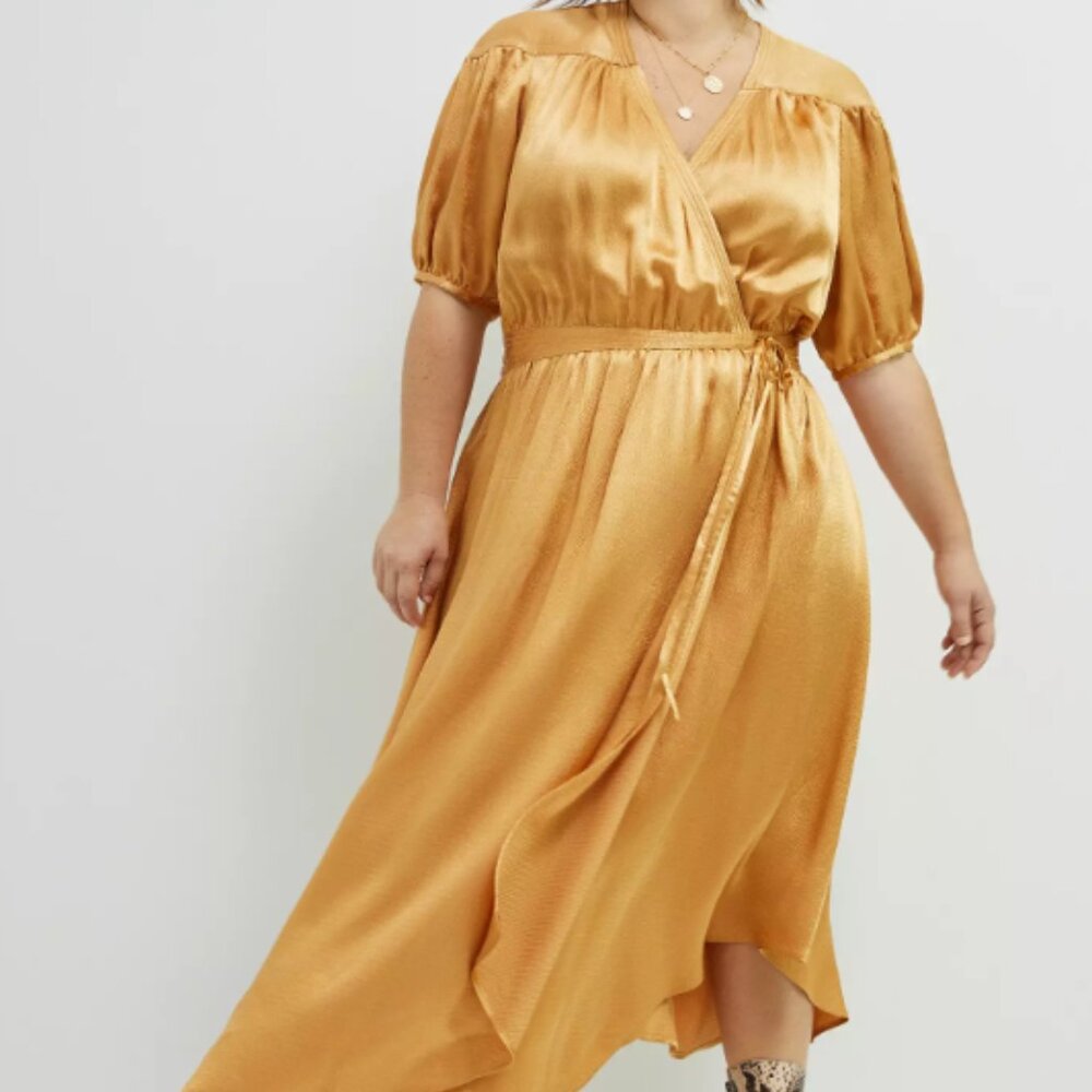 NWOT Maeve Katrina Midi Wrap Dress from Anthropologie